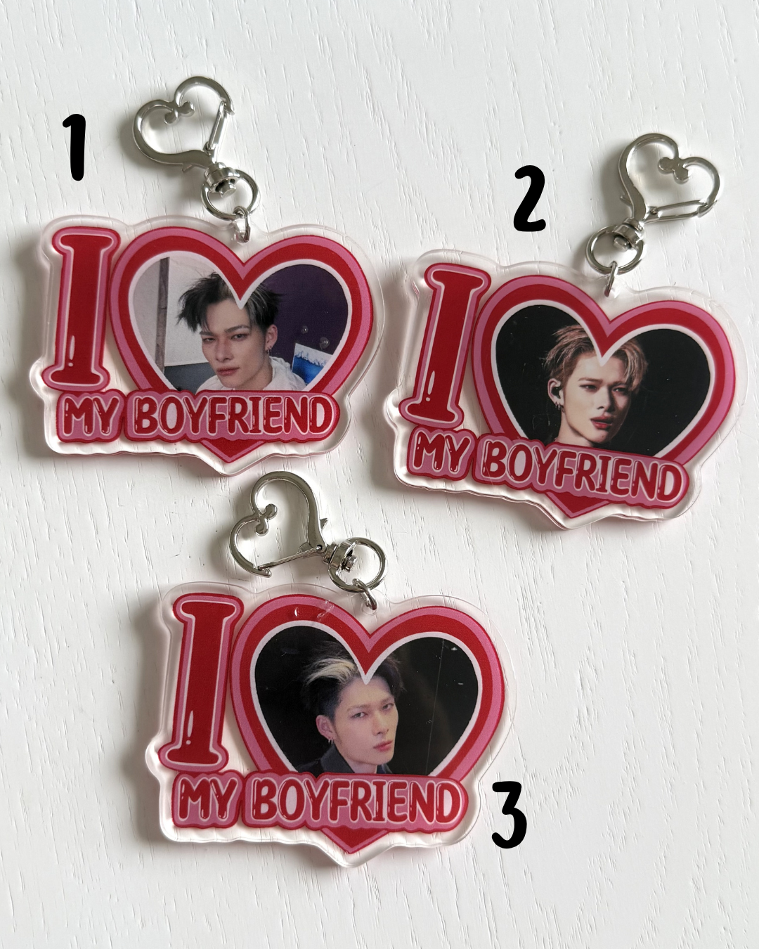 EN- I Love my Boyfriend Keychains - ON HAND