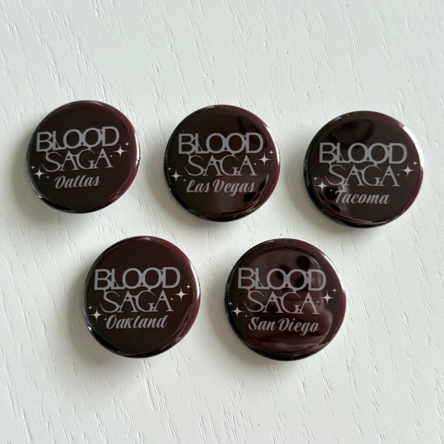 Blood Saga Tour Button Pins