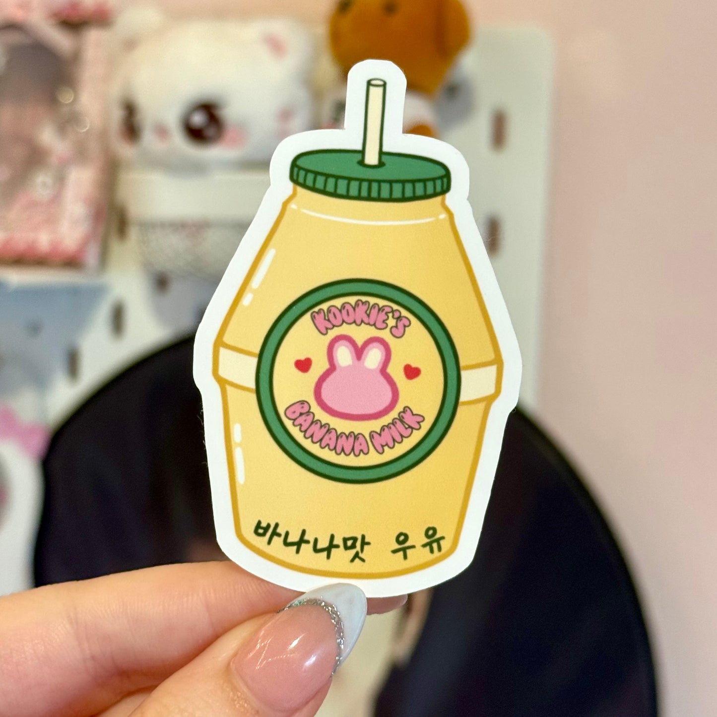 Kookie's Banana Milk Sticker