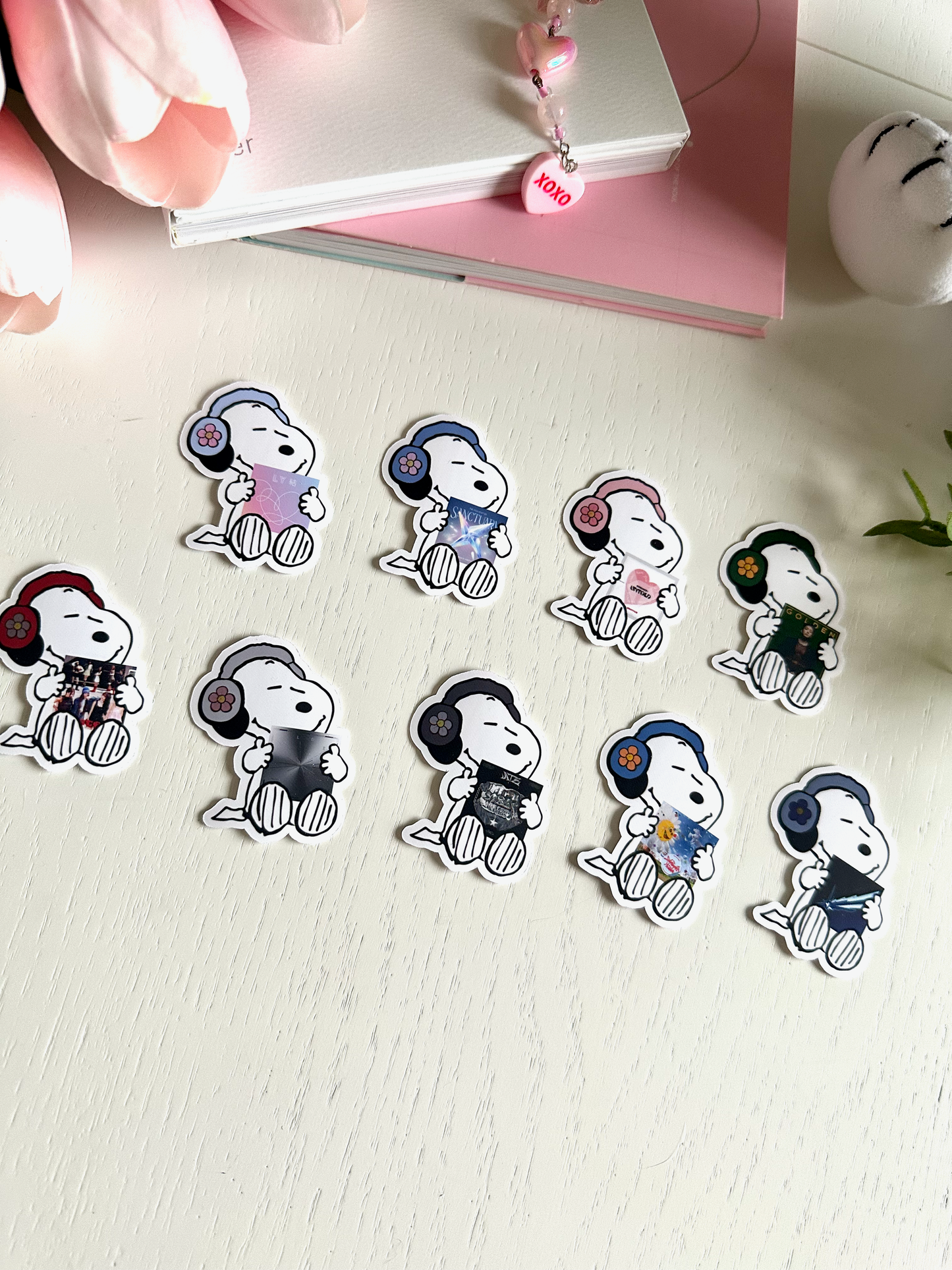 Cute K-Pop Album Stickers