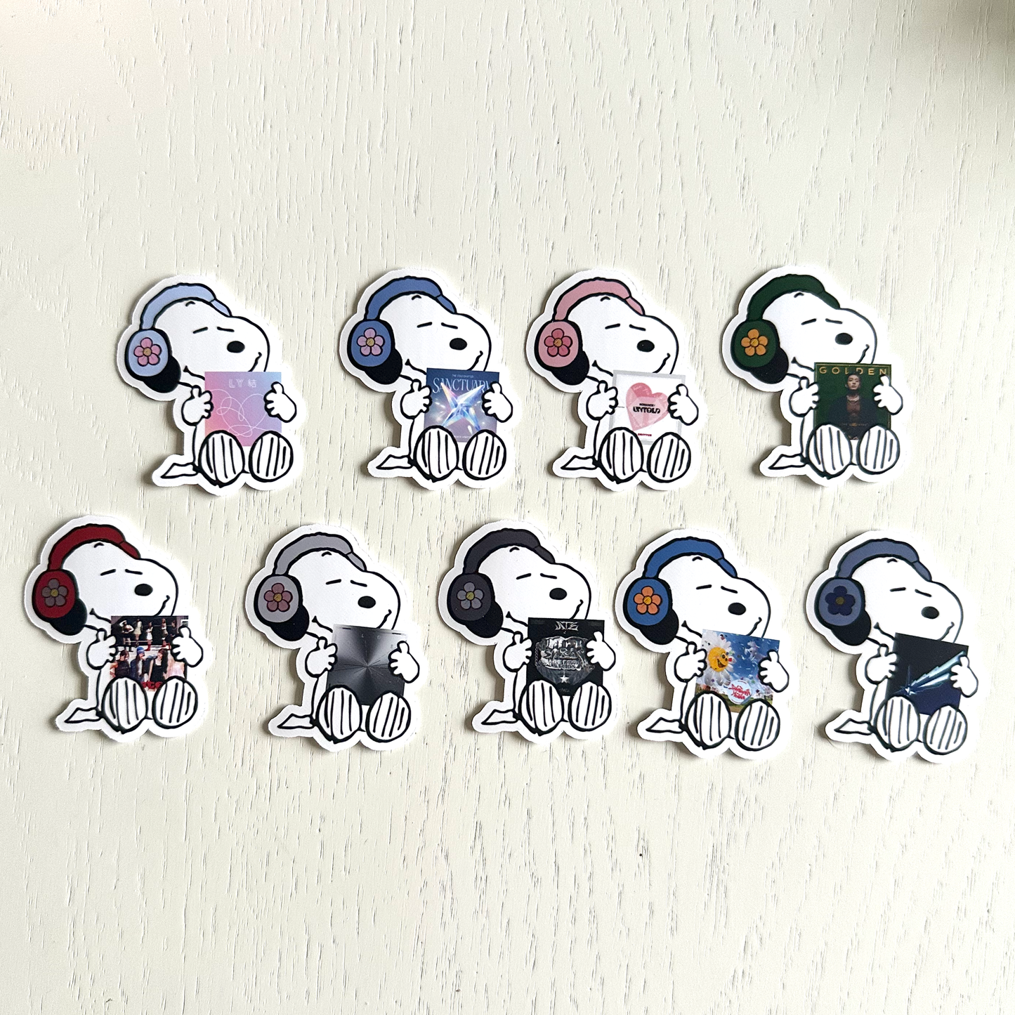 Cute K-Pop Album Stickers