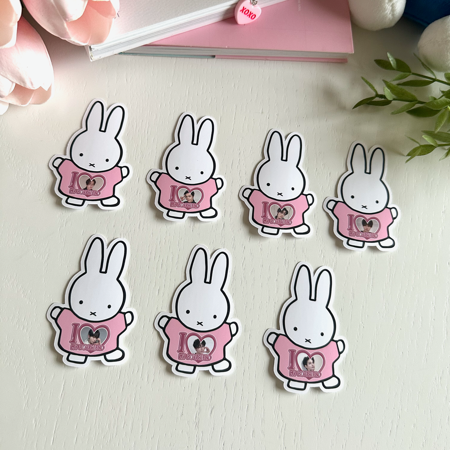 Enhypen Bunny I Love my Boyfriend Stickers