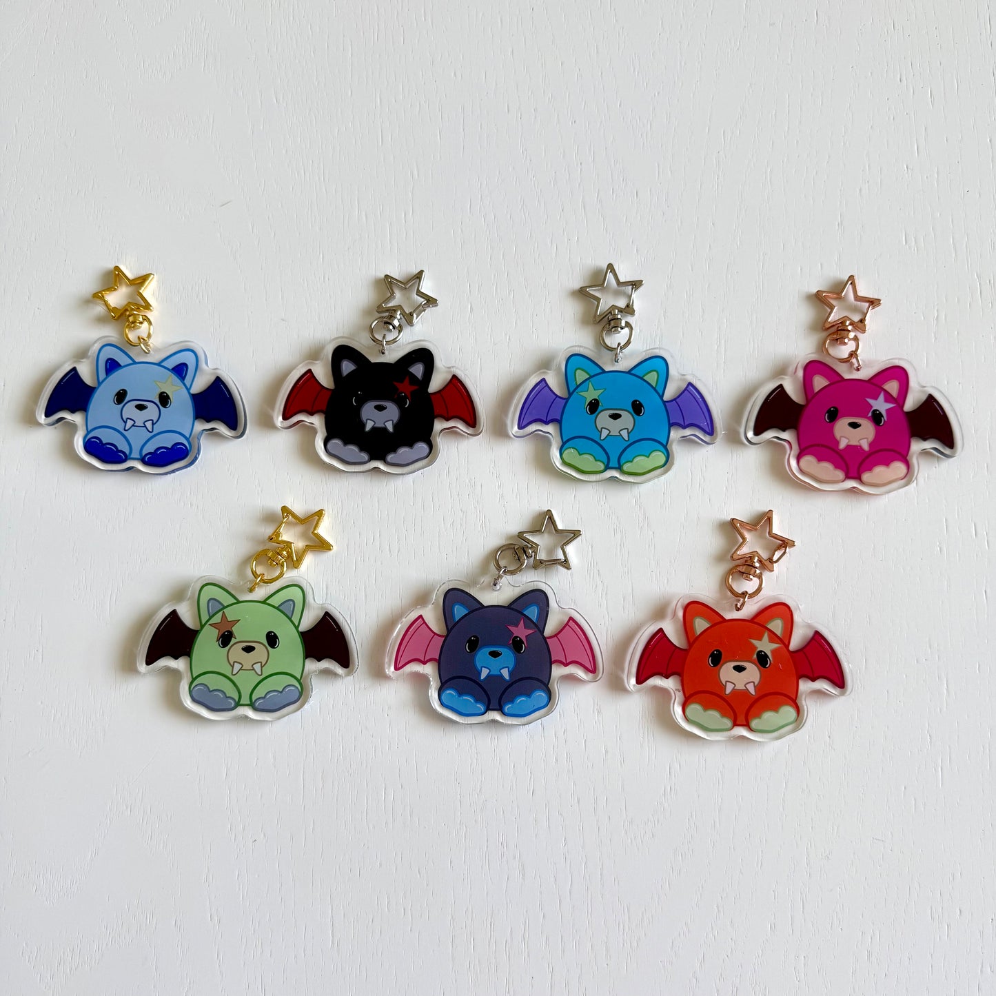 EN- Bat Keychains - ON HAND