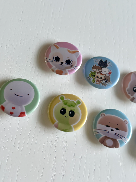 BND Character Button Pins
