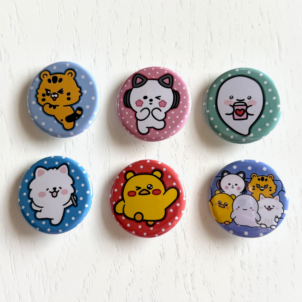 LSFM Character Button Pins