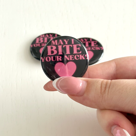 EN- Inspired Vampire Button Pin