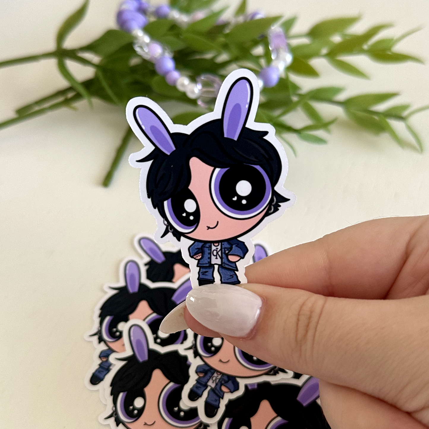 Jungkook Power Boy Button Pin & Sticker