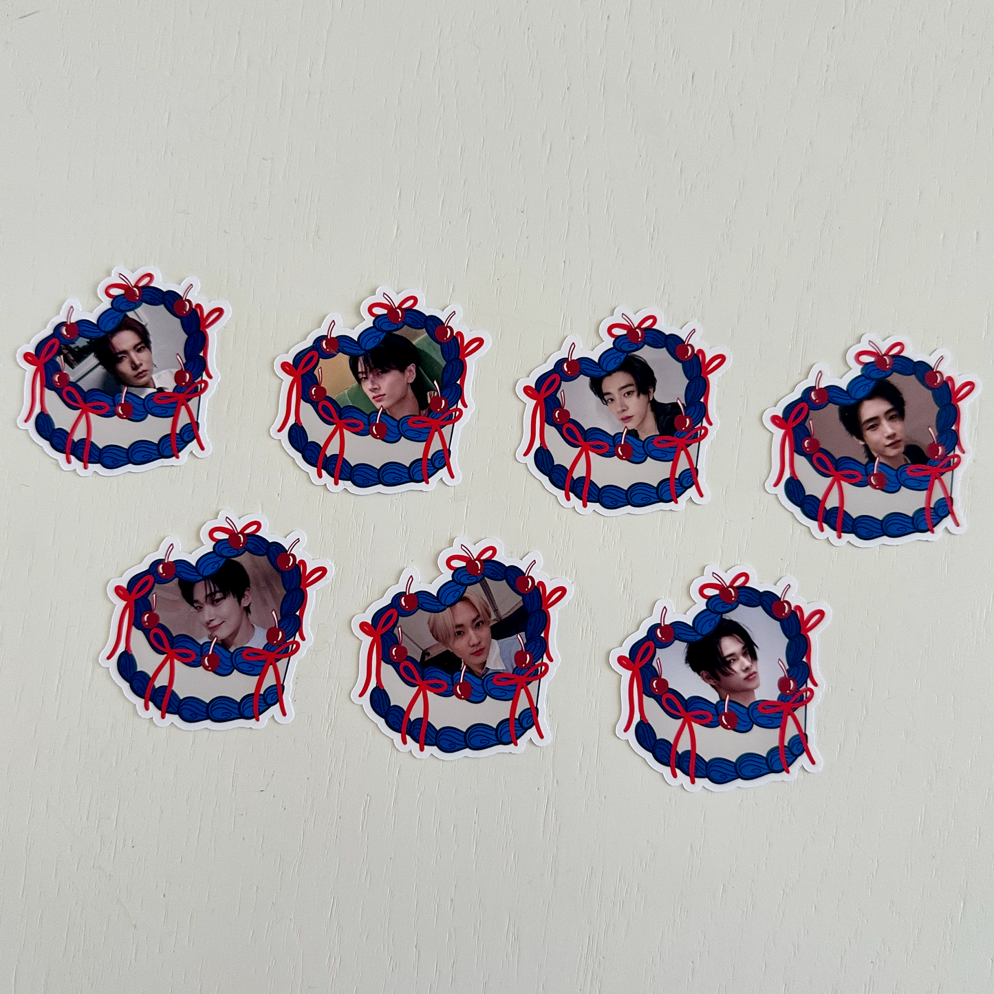 Enhypen Heart Cake Bias Stickers
