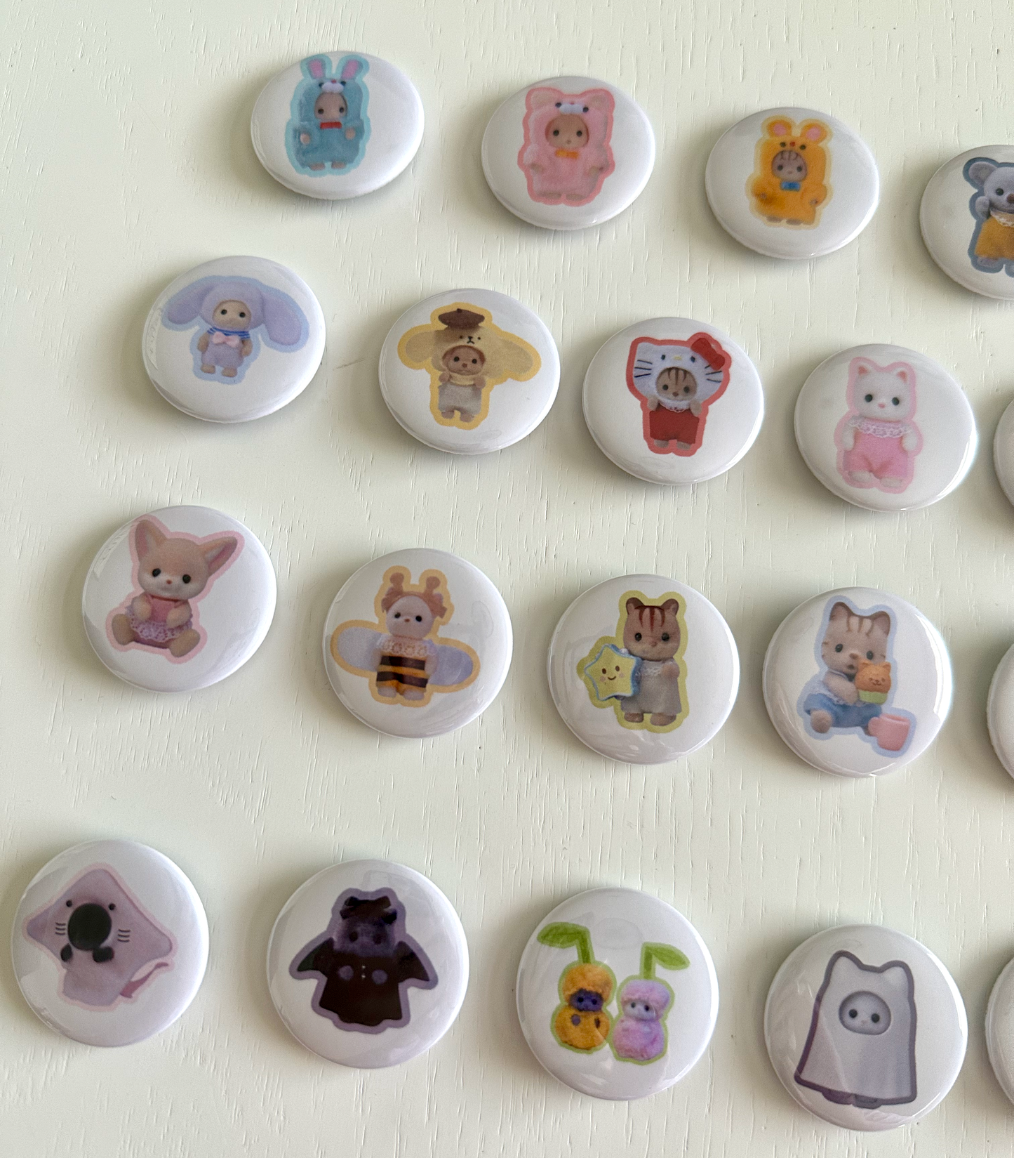 Cute Animal Critter Button Pins