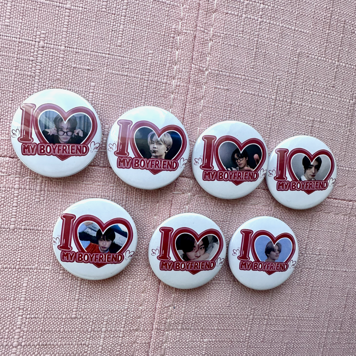 Enhypen I Love my Boyfriend Button Pins