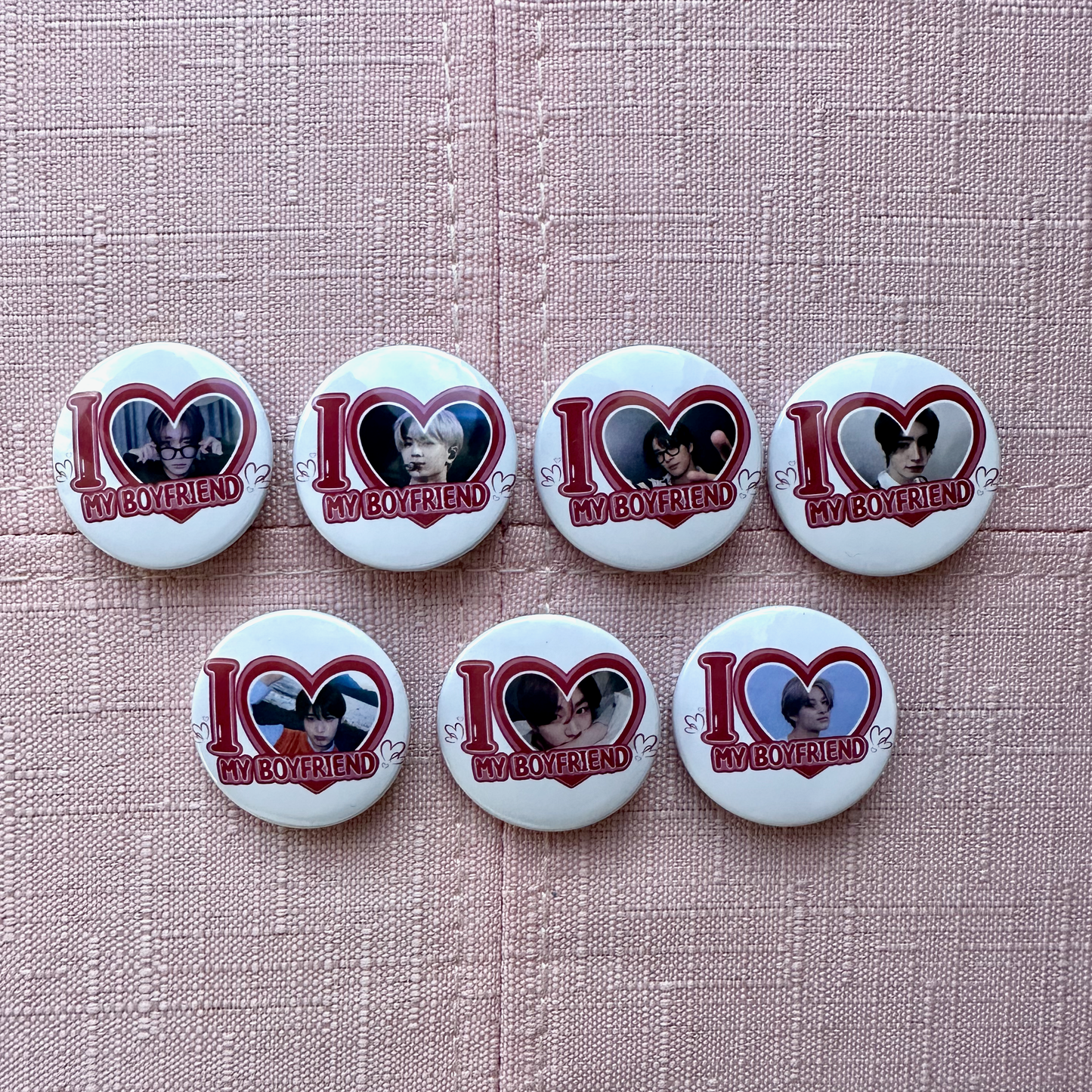 Enhypen I Love my Boyfriend Button Pins