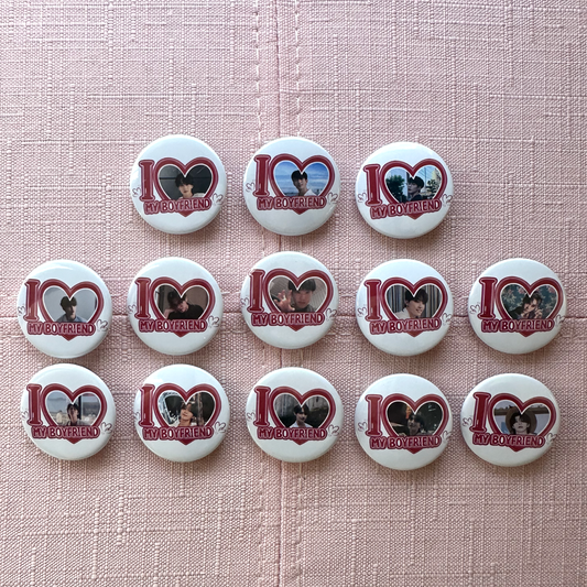 SVT I Love my Boyfriend Button Pins