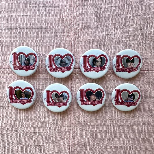 Ateez I Love my Boyfriend Button Pins