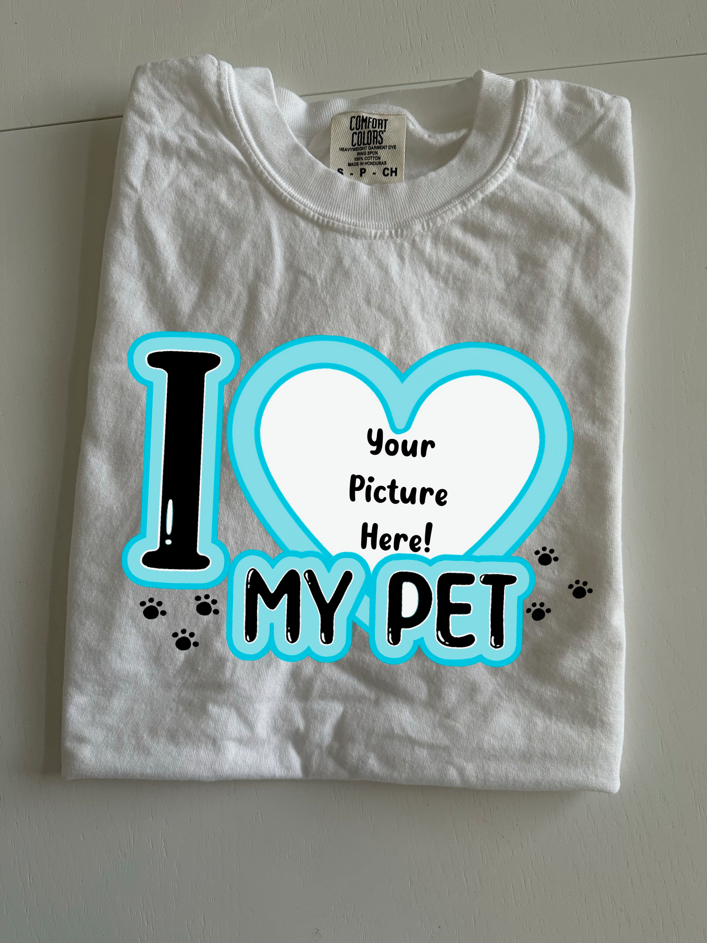 Custom I Love my Pet T-Shirts