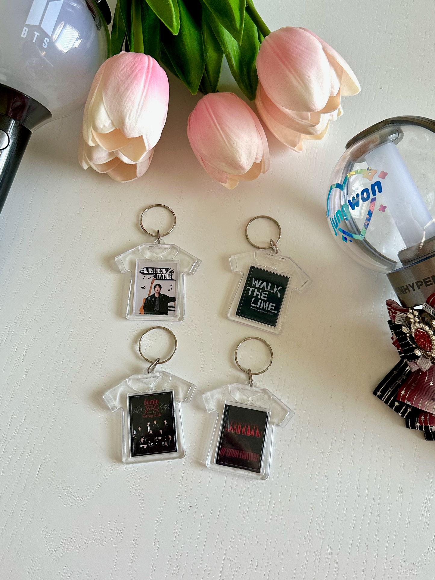 K-Pop Concert Tour Shirt Keychains