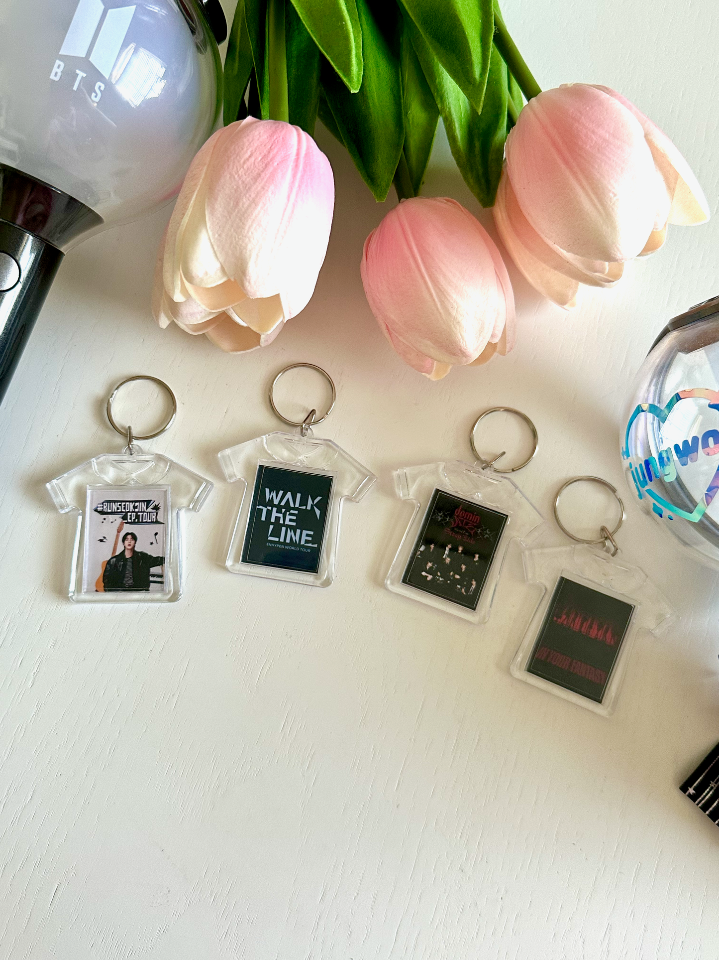 K-Pop Concert Tour Shirt Keychains