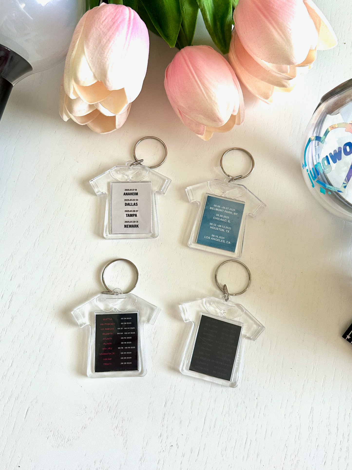 K-Pop Concert Tour Shirt Keychains