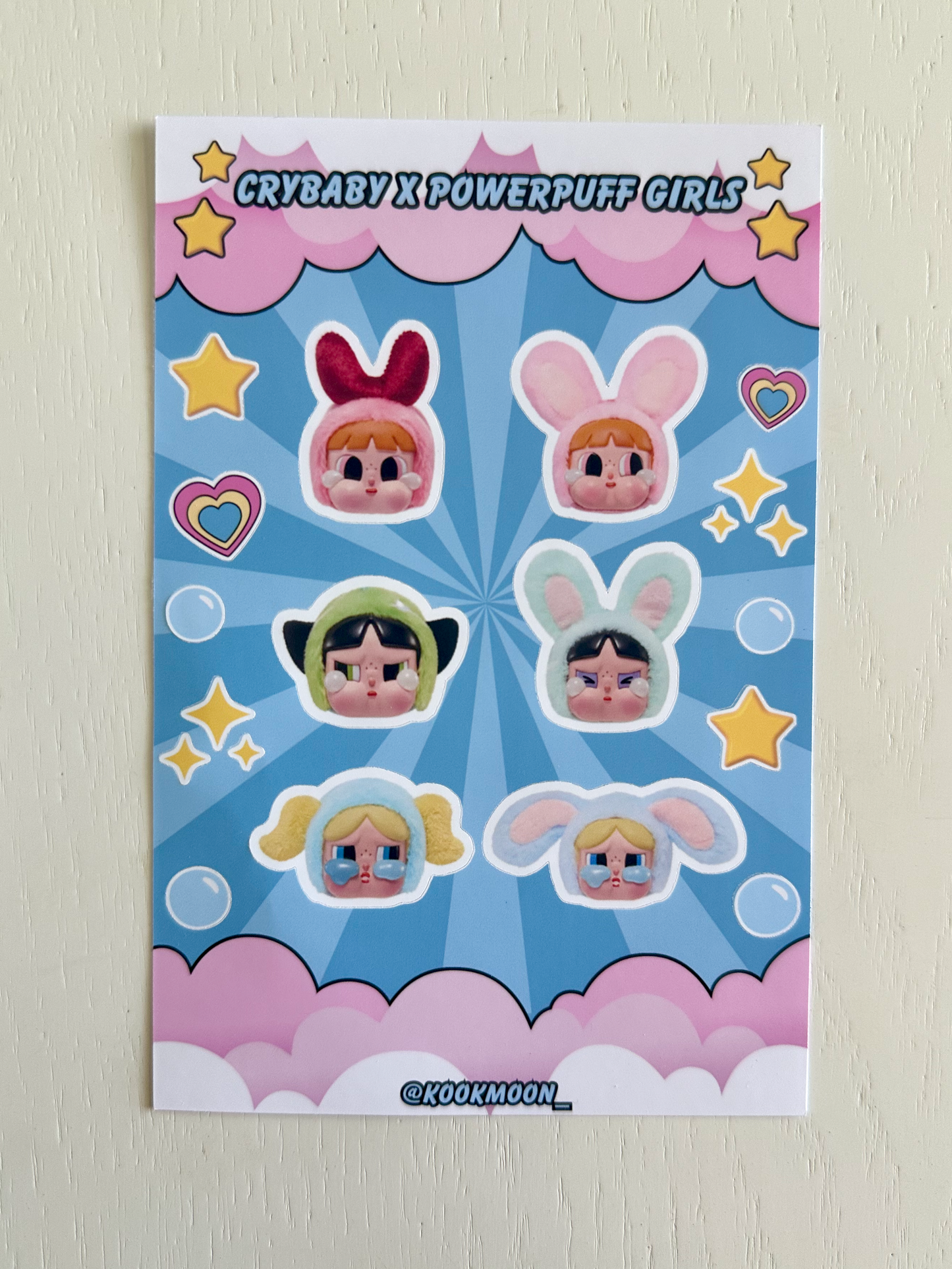 Crying x PPG Sticker Sheet