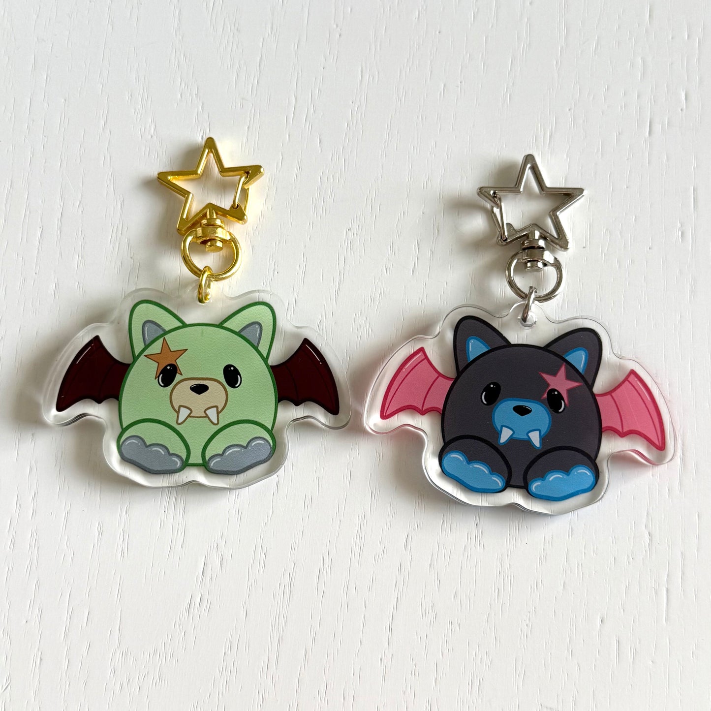 EN- Bat Keychains - ON HAND