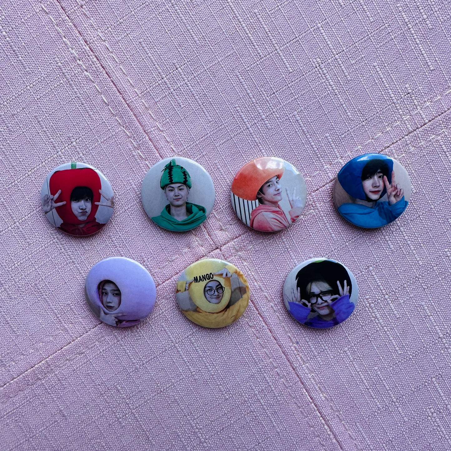 Enhypen Chamber 5 Fruit Buttons