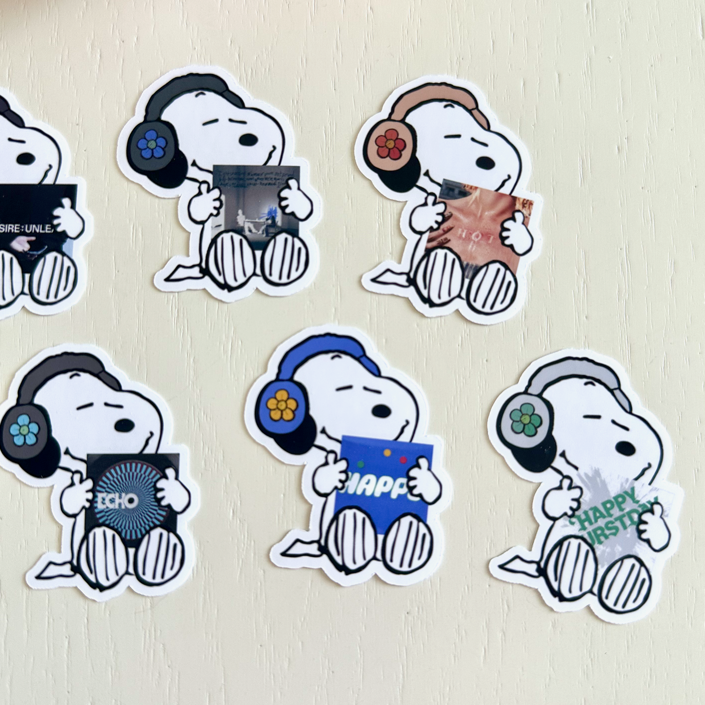 Cute K-Pop Album Stickers