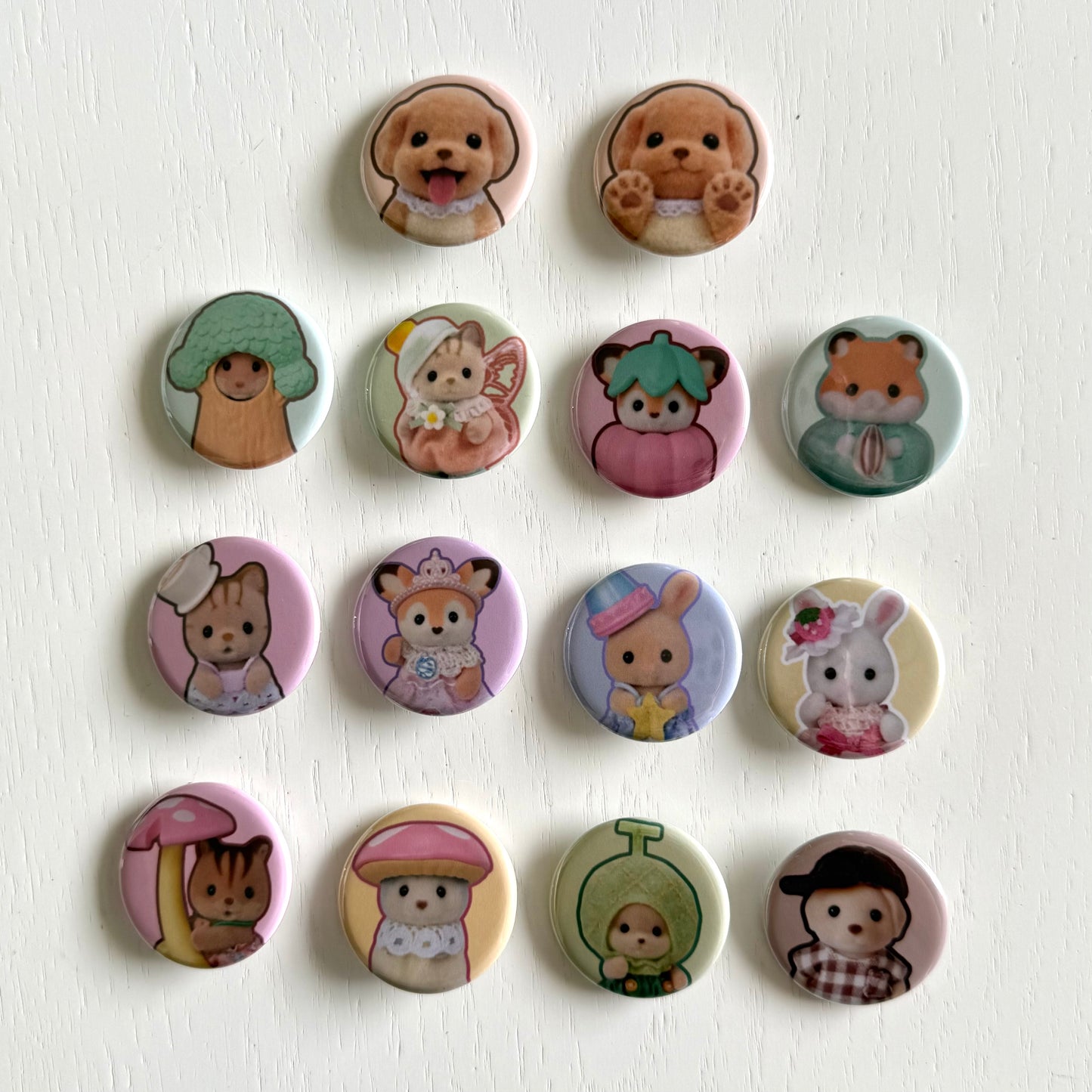 Cute Animal Critter Button Pins 2.0