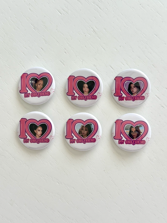 Katseye I Love my Girlfriend Button Pins