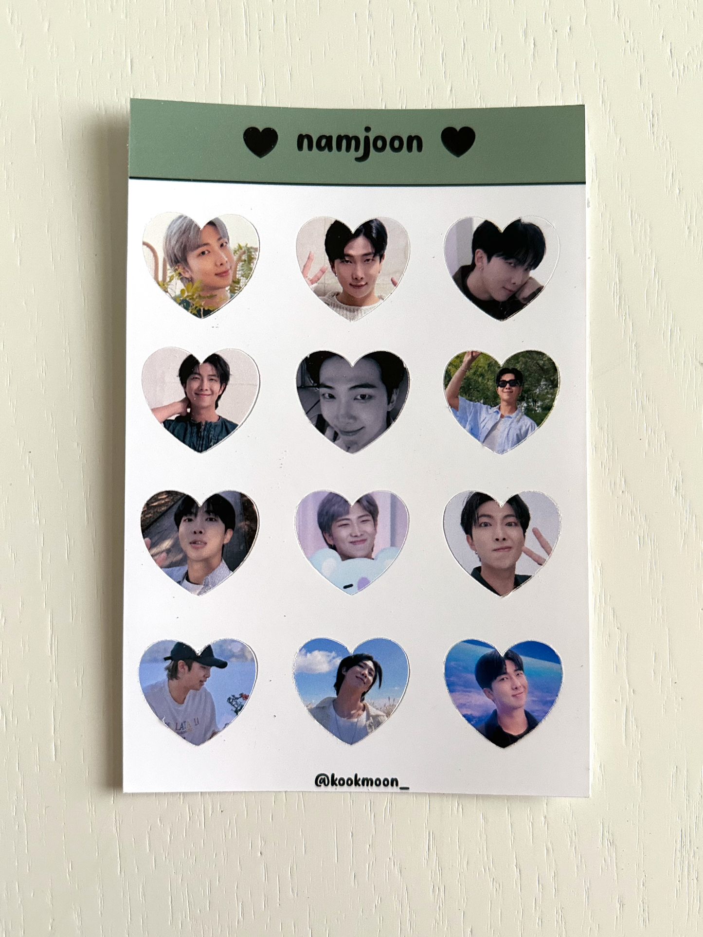 Bangtan Heart Sticker Sheets