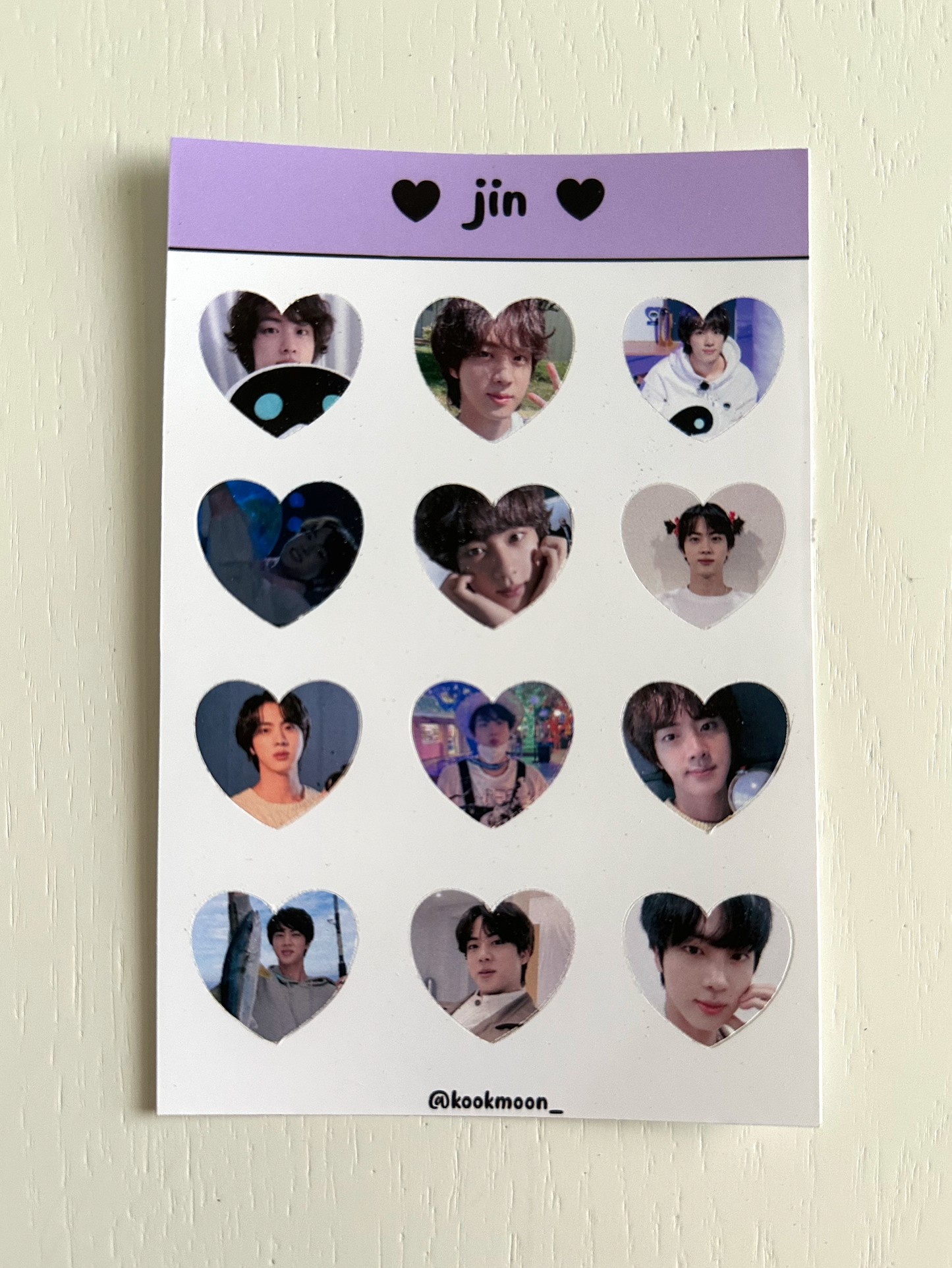 Bangtan Heart Sticker Sheets