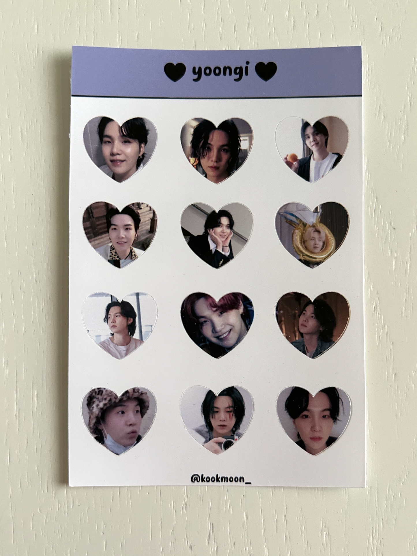 Bangtan Heart Sticker Sheets