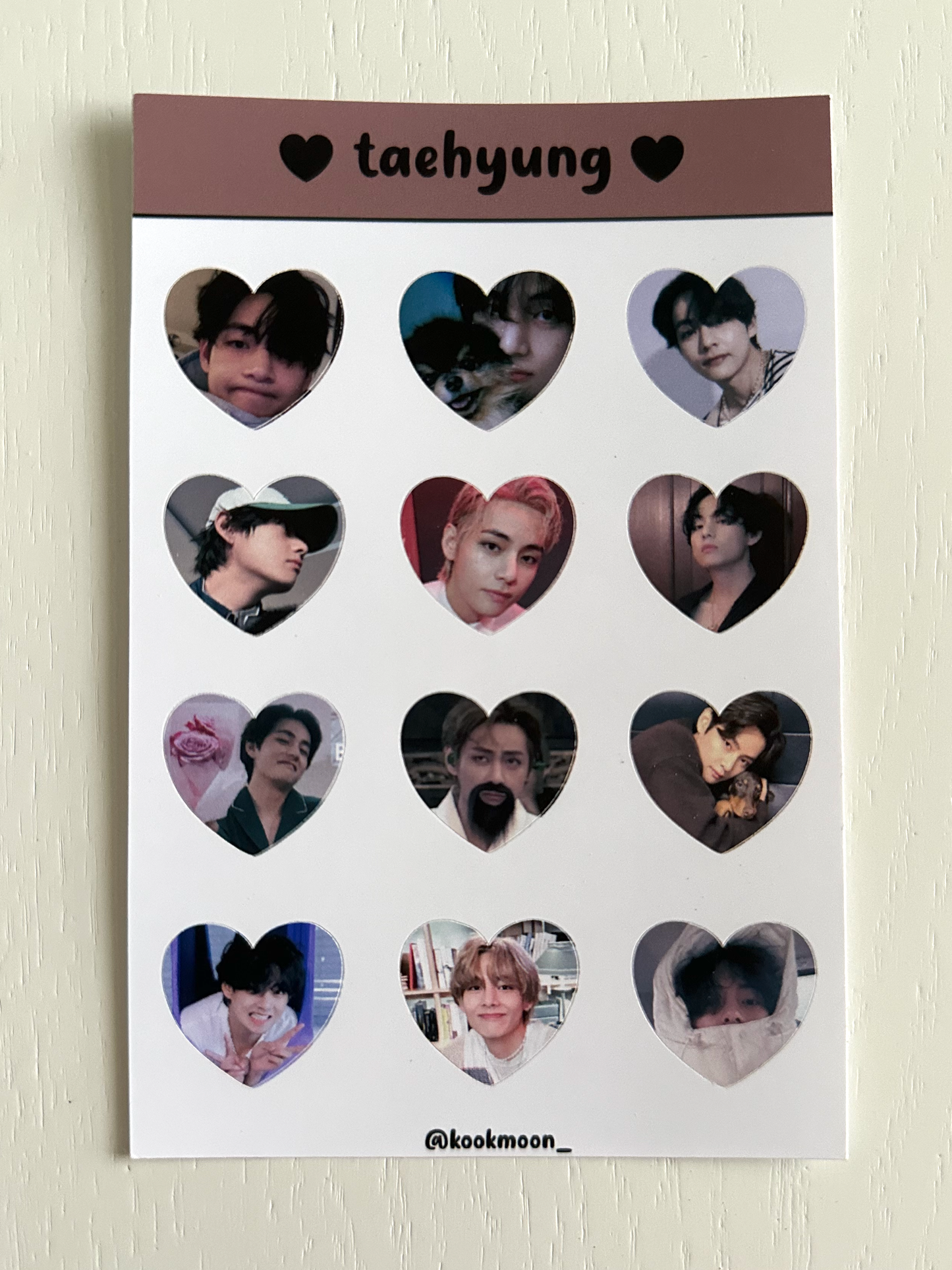 Bangtan Heart Sticker Sheets