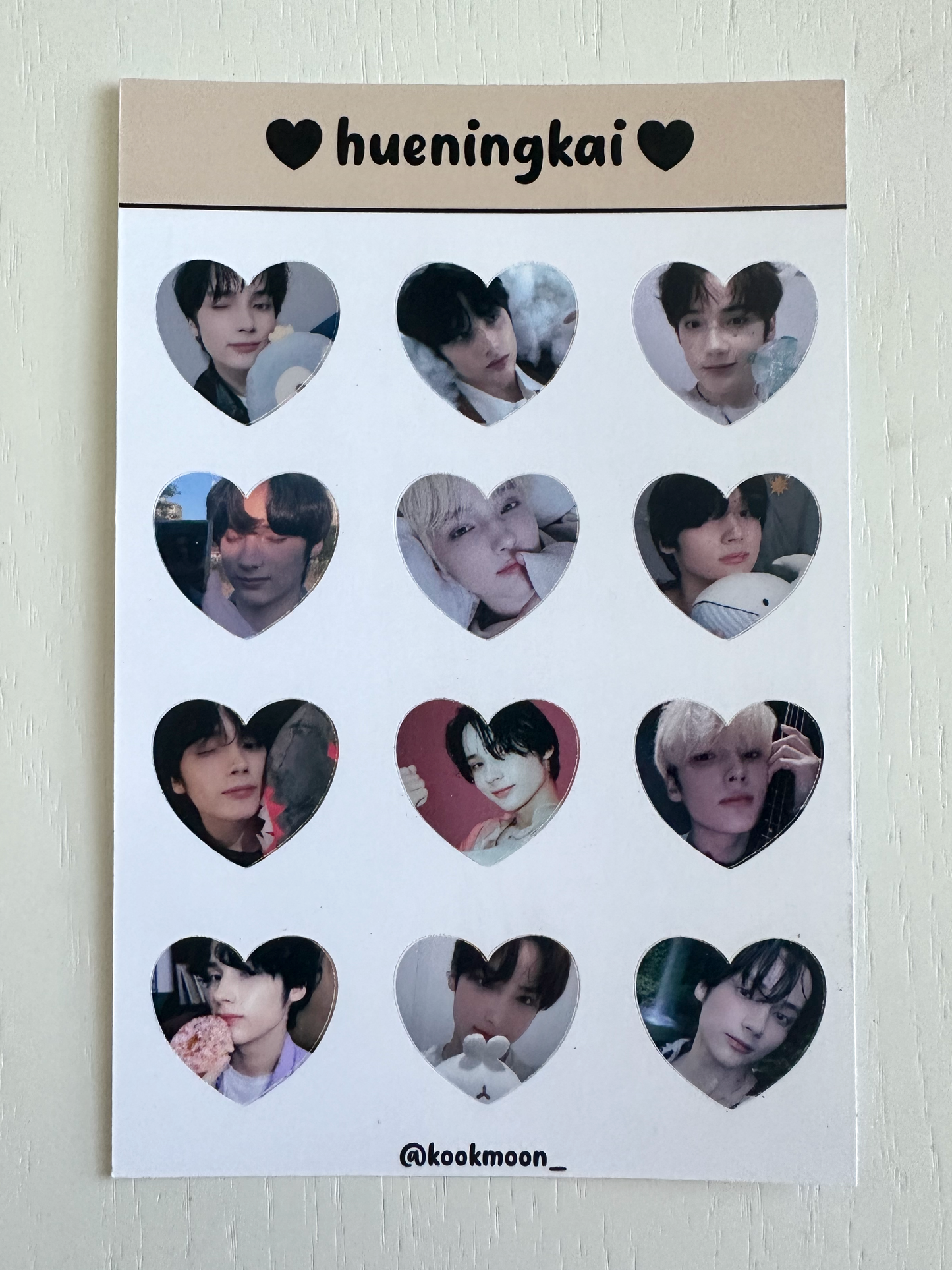 TXT Heart Sticker Sheets