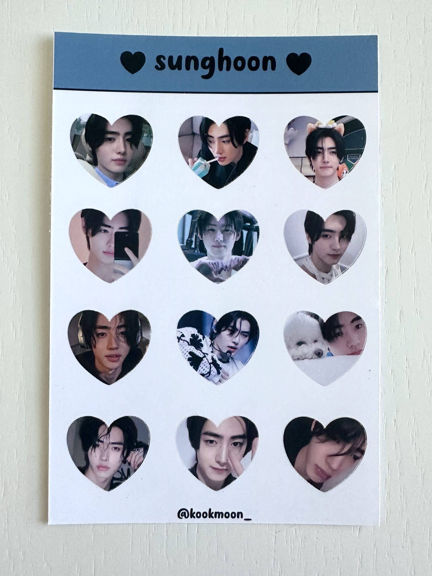 Enhypen Heart Sticker Sheets
