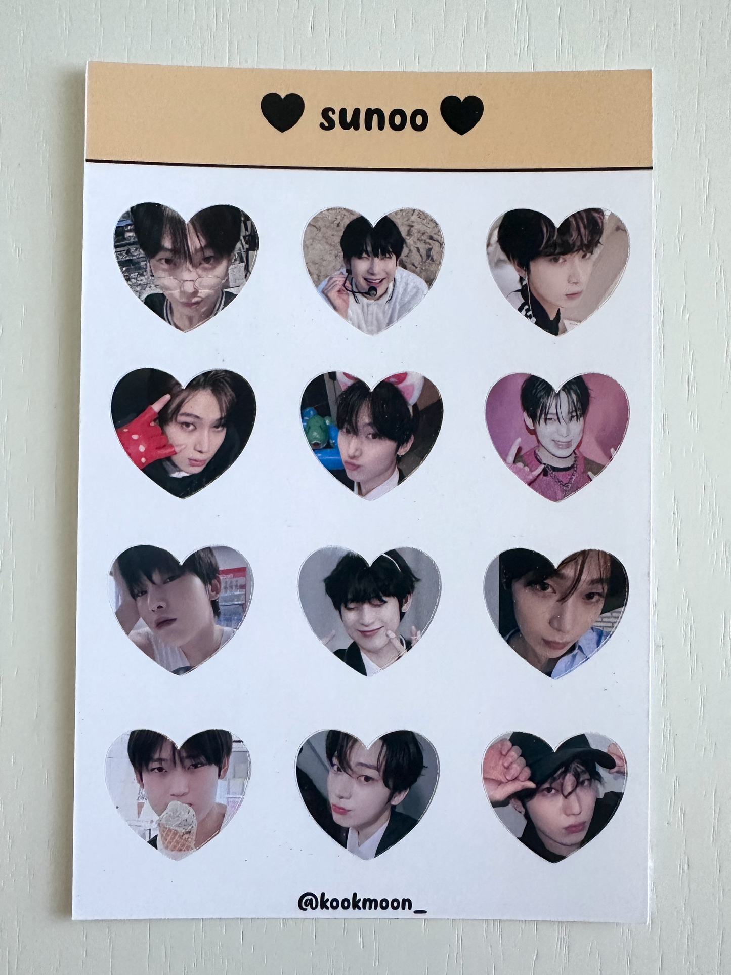 Enhypen Heart Sticker Sheets