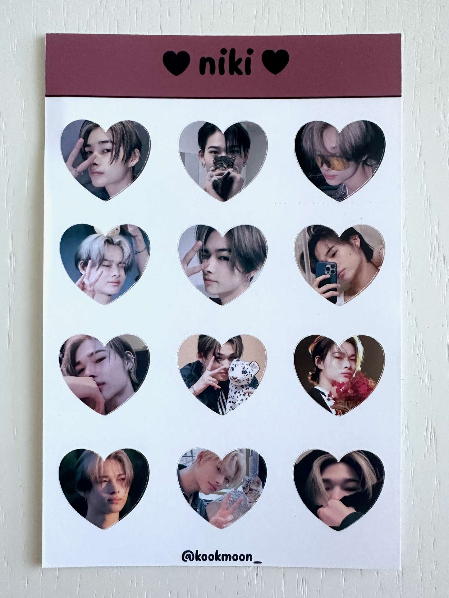 Enhypen Heart Sticker Sheets