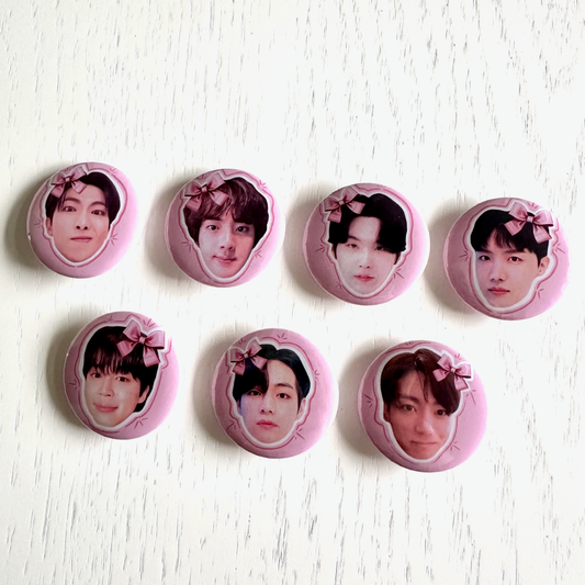 Bangtan Bow Coquette Button Pins