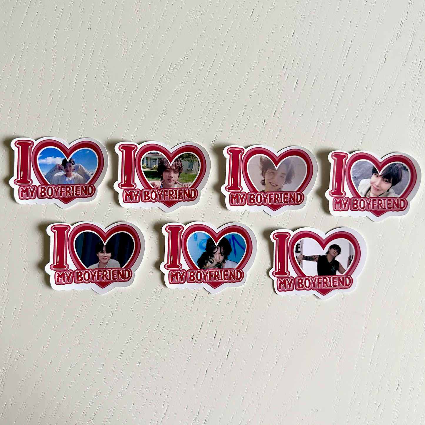 Bangtan I Love my Boyfriend Stickers