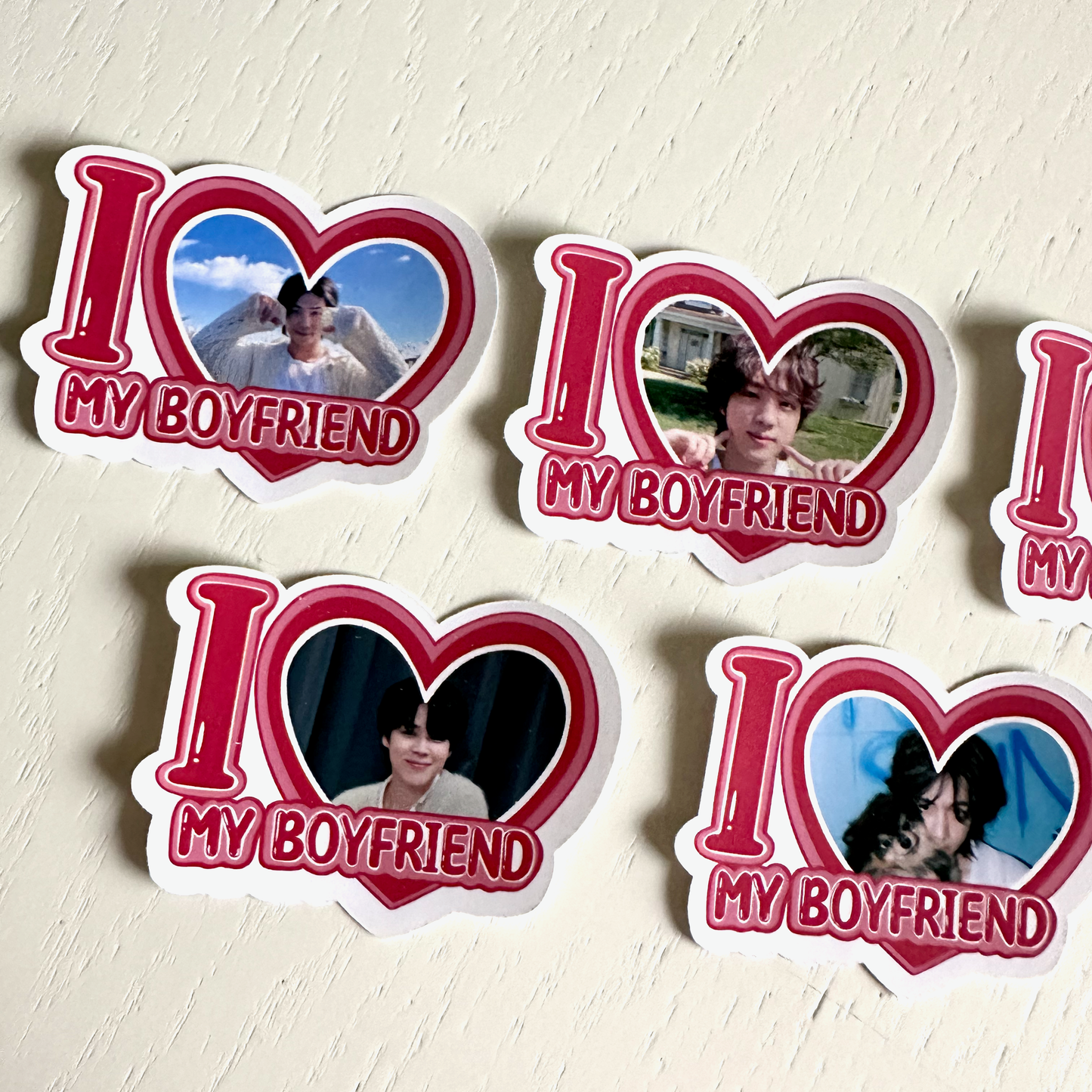 Bangtan I Love my Boyfriend Stickers