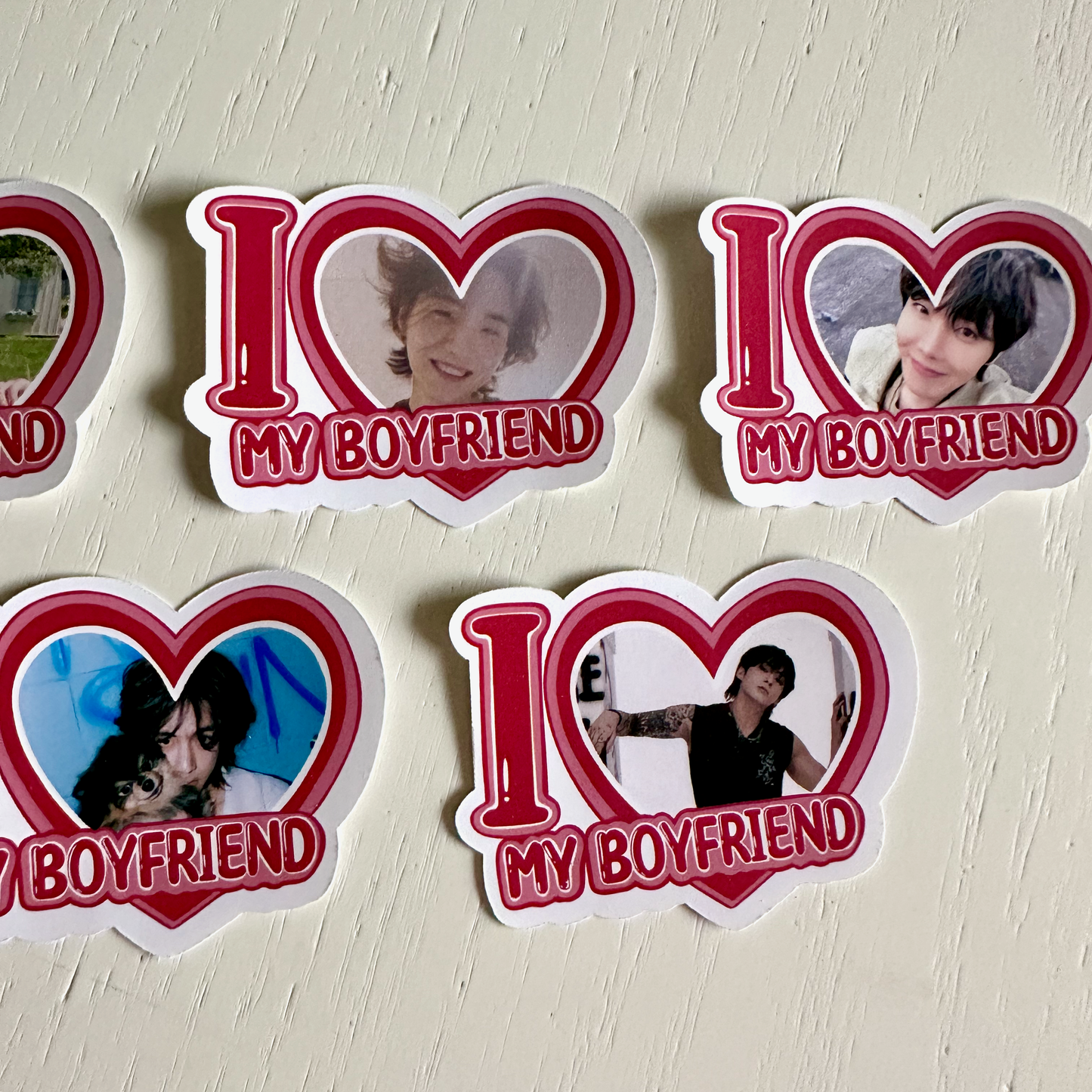 Bangtan I Love my Boyfriend Stickers