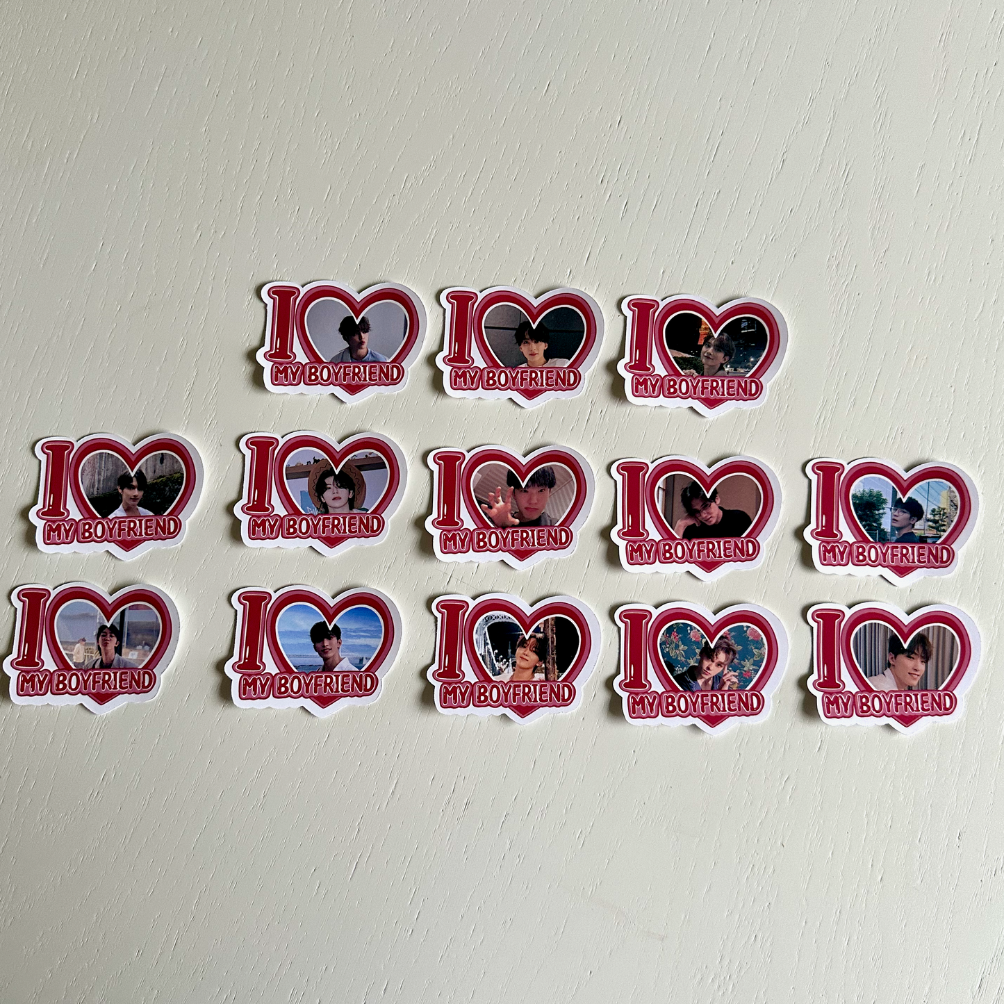 Seventeen I Love my Boyfriend Stickers