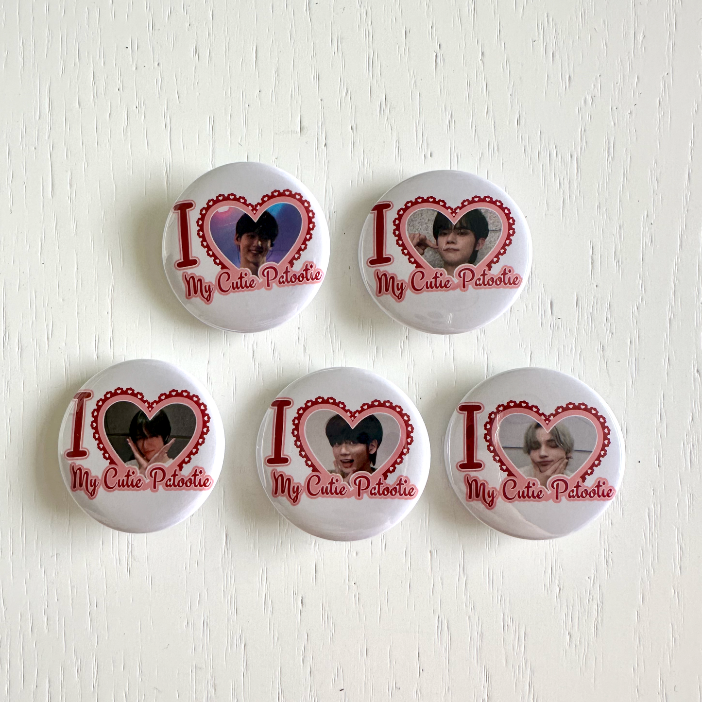 TXT I Love my Cutie Patootie Button Pins