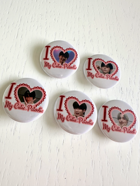 Tubatu I Love my Cutie Patootie Button Pins