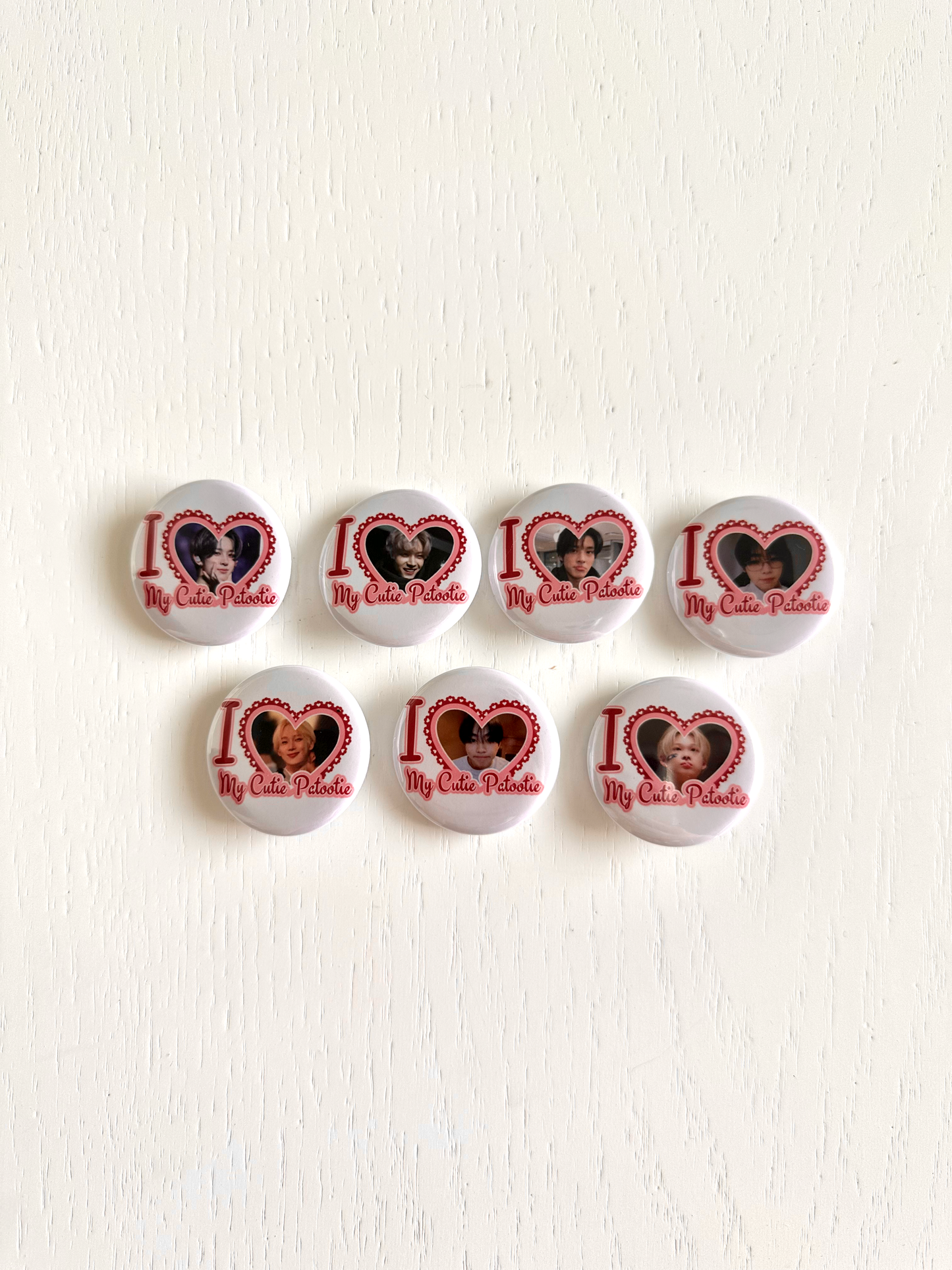Enhypen I Love my Cutie Patootie Button Pins