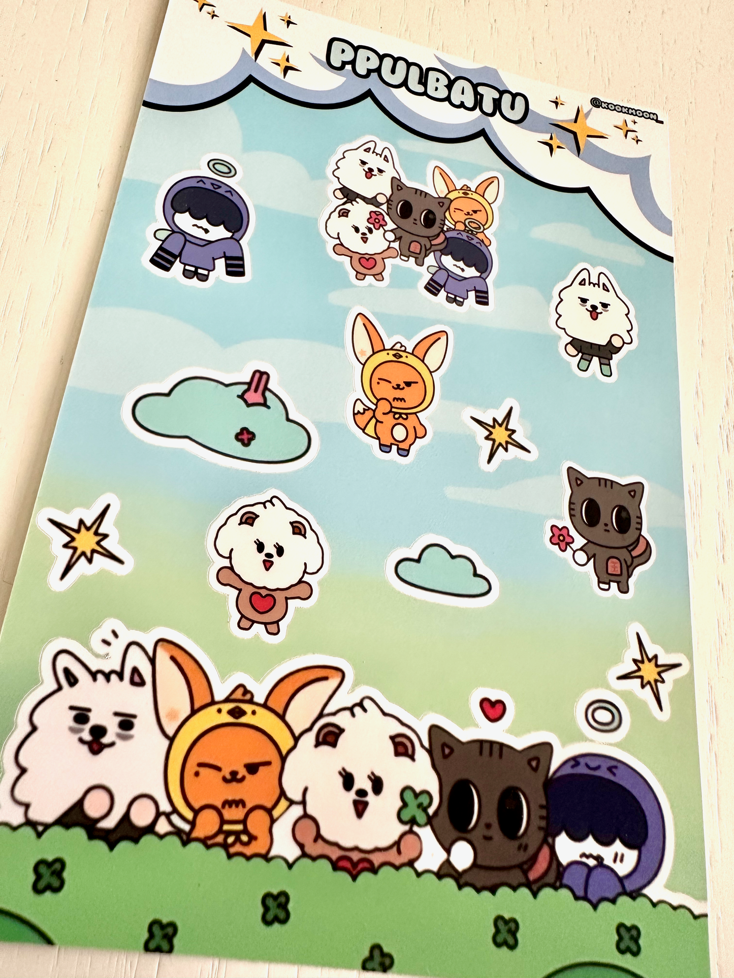 TXT Character Sticker Sheet