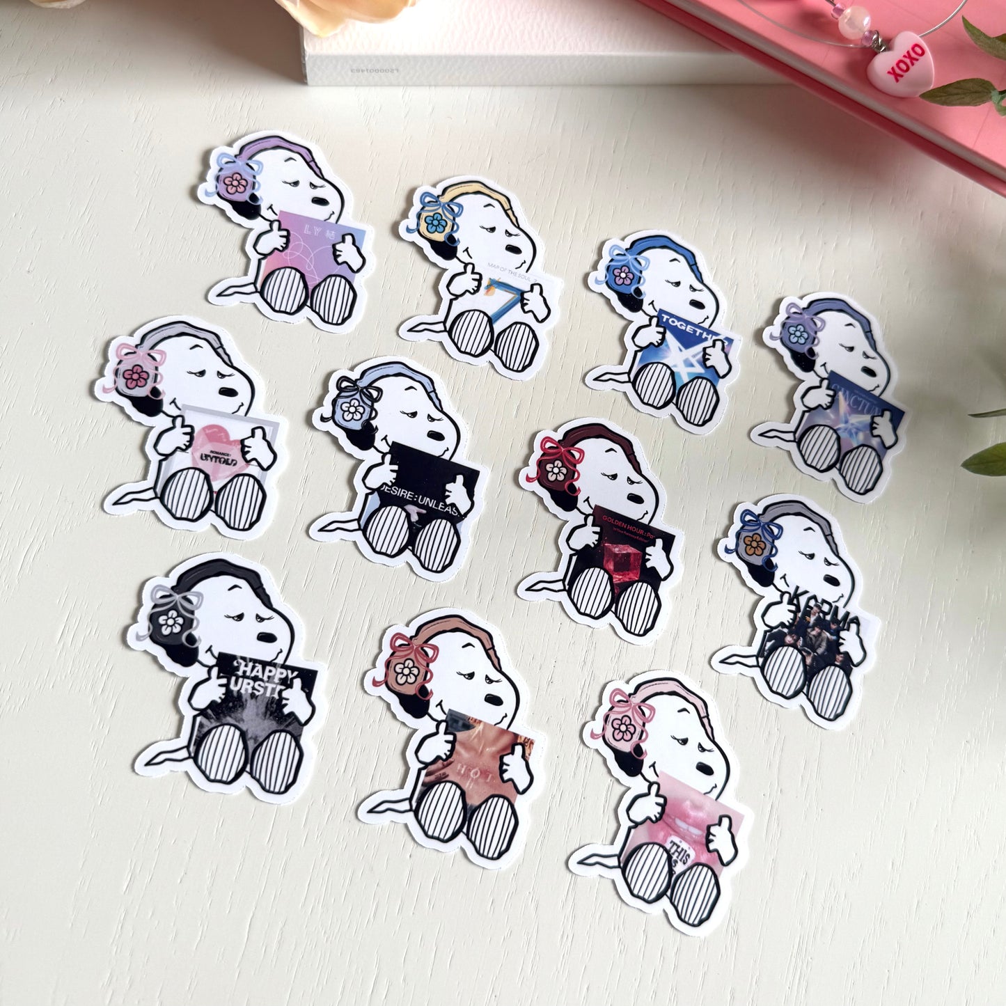 Cute K-Pop Album Stickers