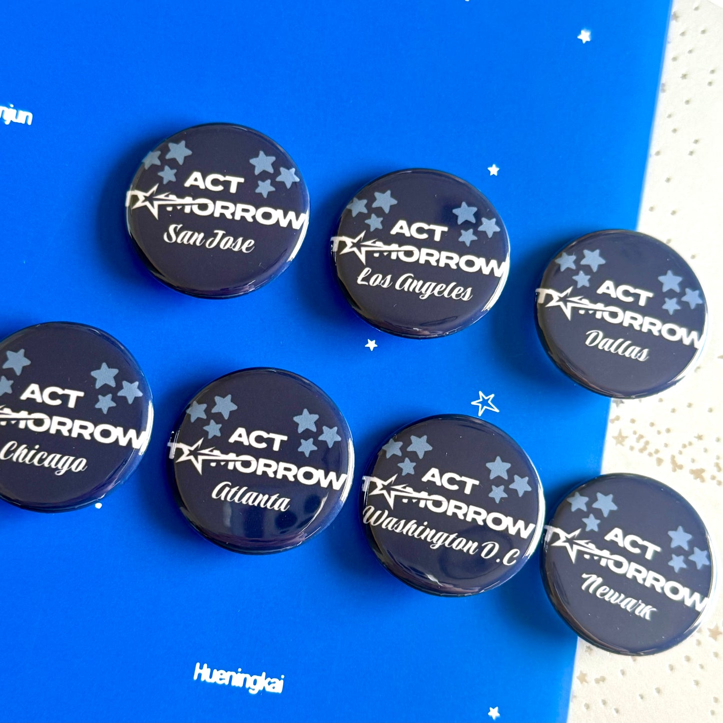 Act Tomorrow Tour Button Pins
