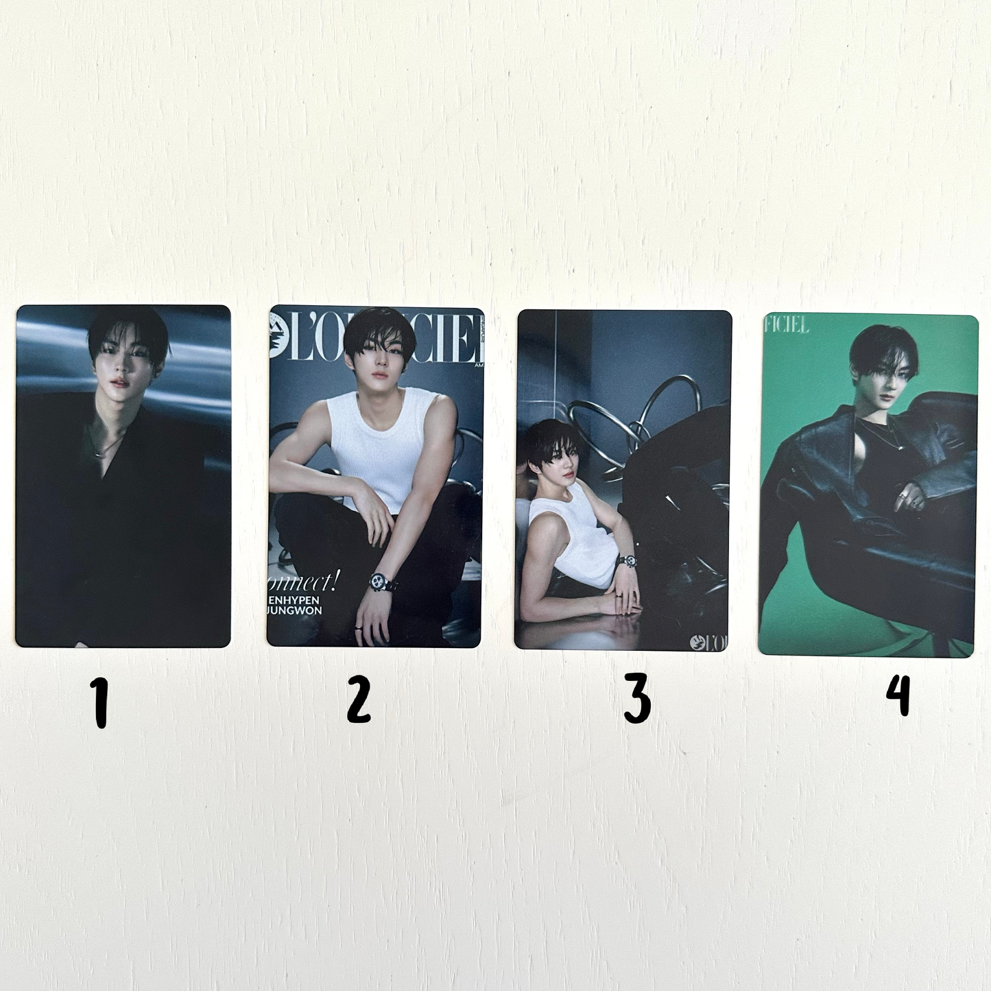 Jungwon & Ni-ki Metal Photocards