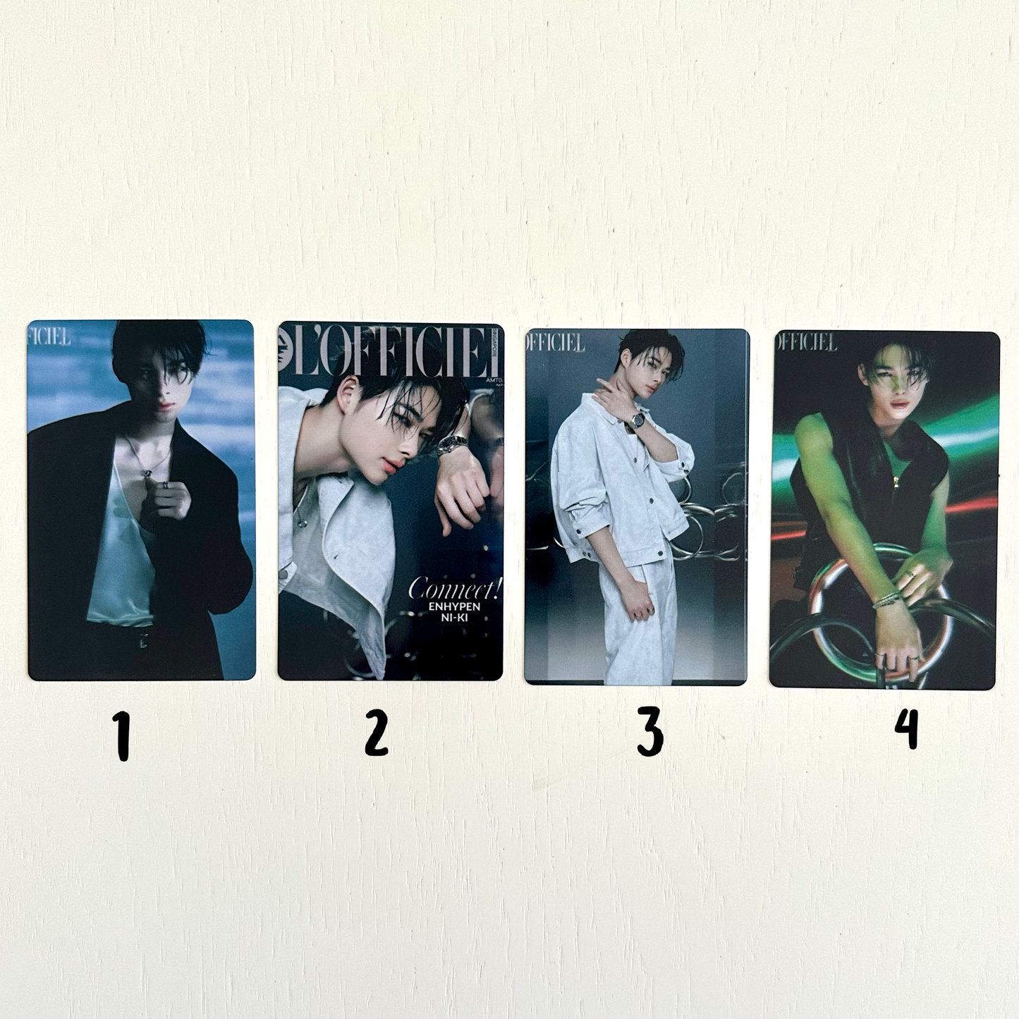 Jungwon & Ni-ki Metal Photocards