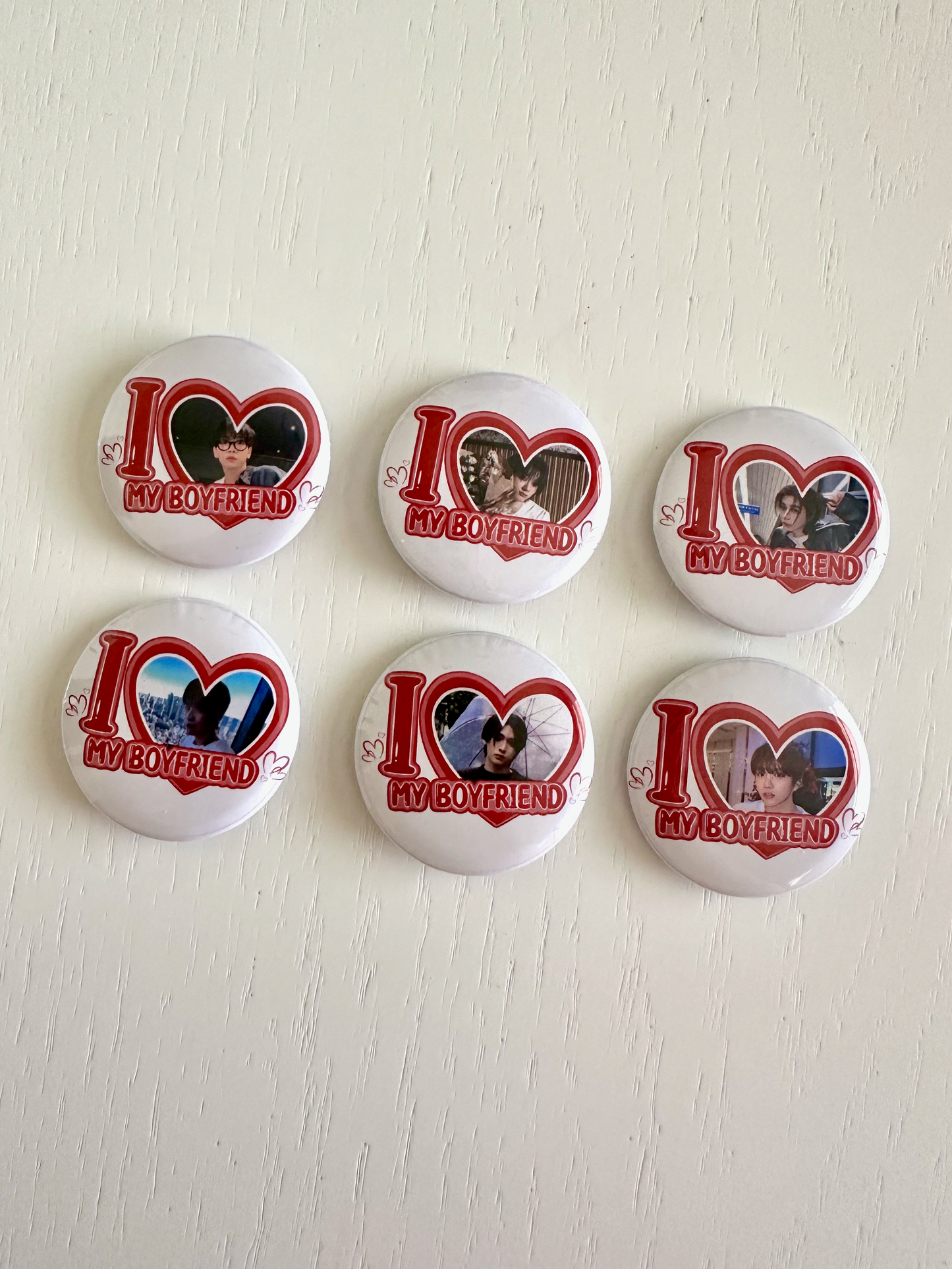BoyNextDoor I Love my Boyfriend Button Pins