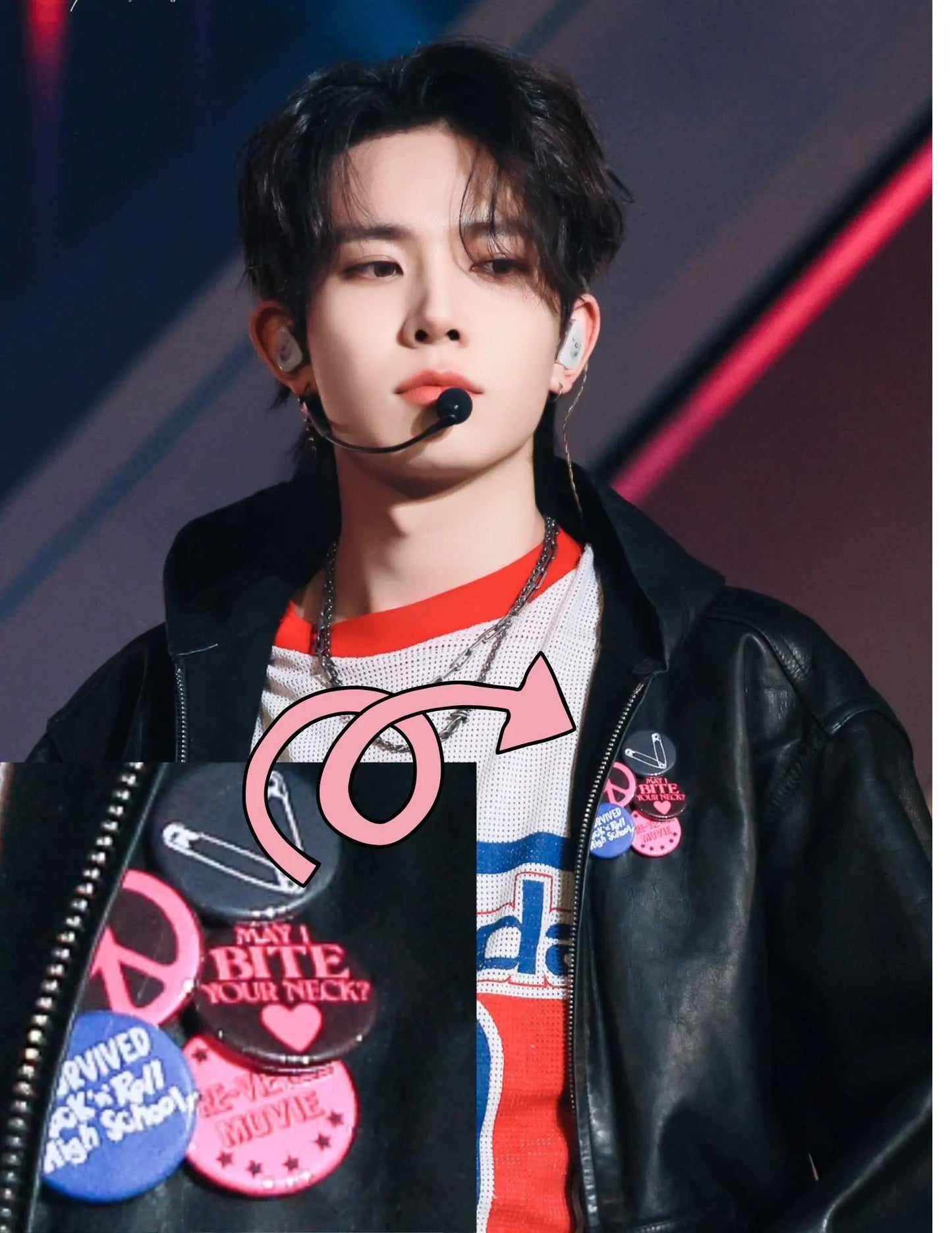 EN- Inspired Vampire Button Pin